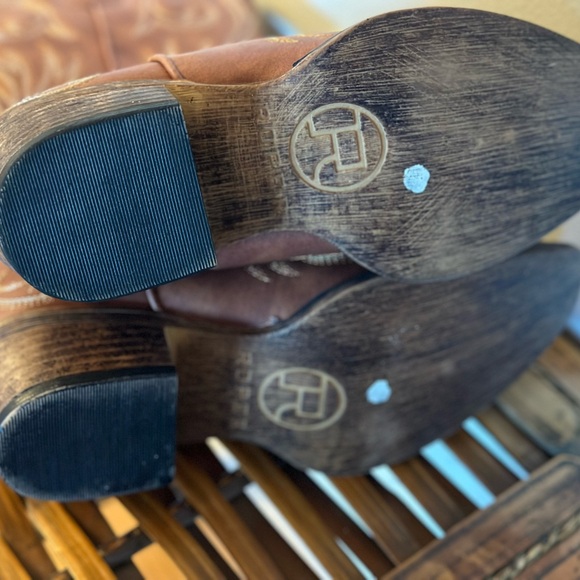 Cowboy Boots Roper Riley Scroll Embroidery Snip Toe Womens Brown Size 5 - Picture 5 of 6